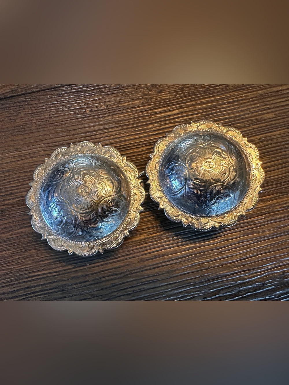 Hook & Loop Silver Western Conchos